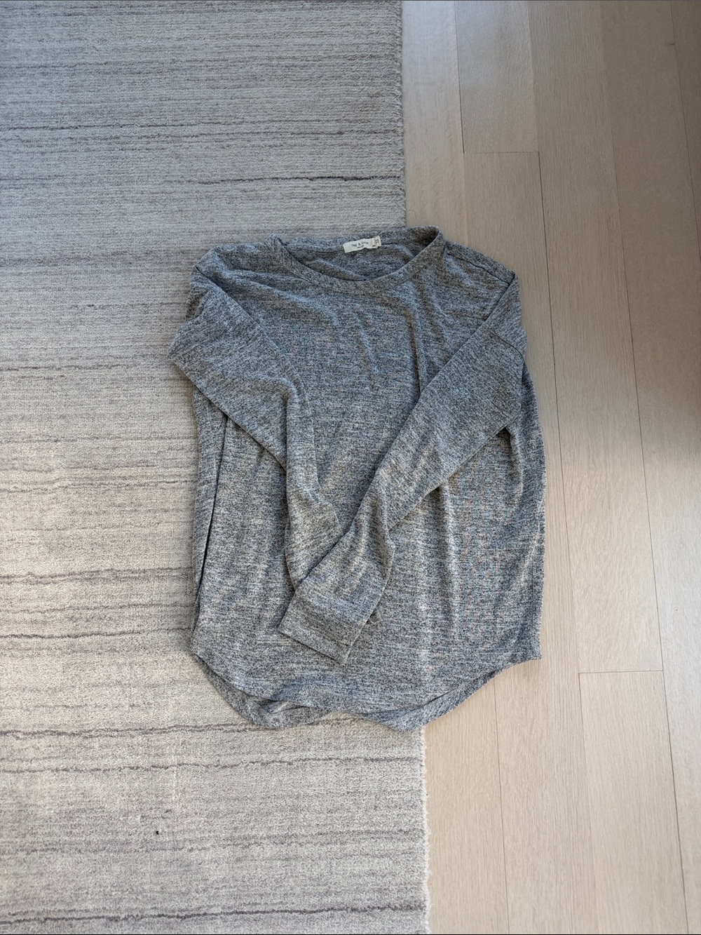 rag & bone Heather Gray Knit Top